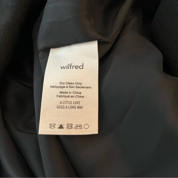 Wilfred Black Ruched Blazer Jacket Size 4 - Picture 7 of 7